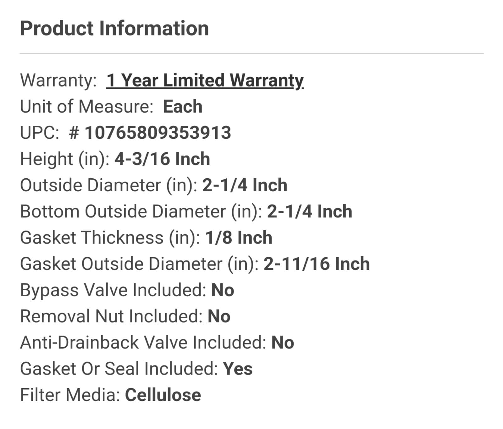 Wix WL10331 Oil Filter - Thumbnail 2
