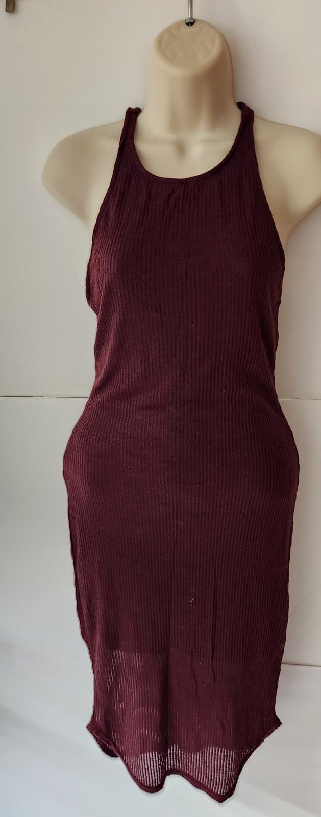 Burgundy dress szS by Sparkle & Fade - Thumbnail 2