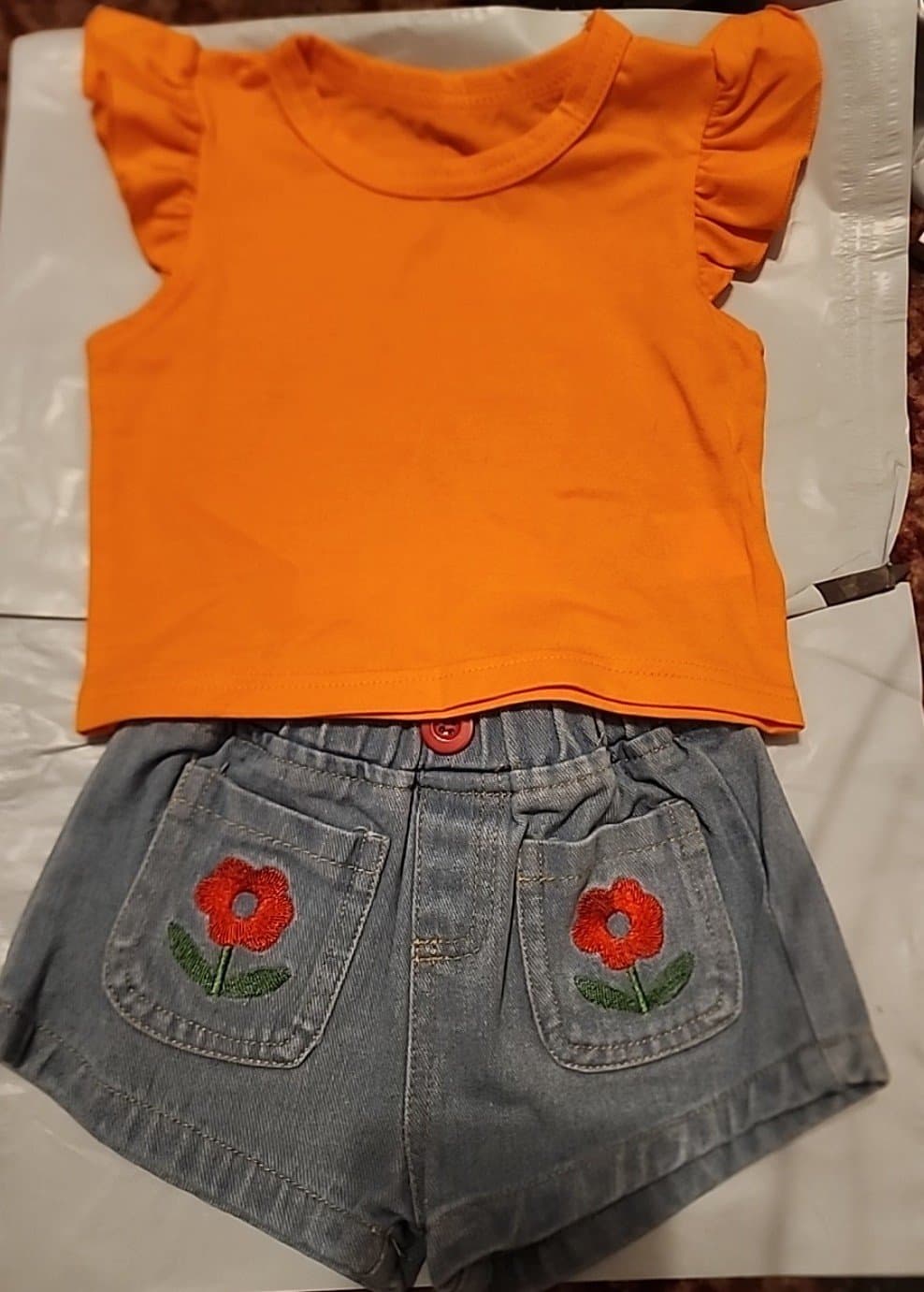 Girls 2pc Summer Outfit sz 12mo - Thumbnail 3