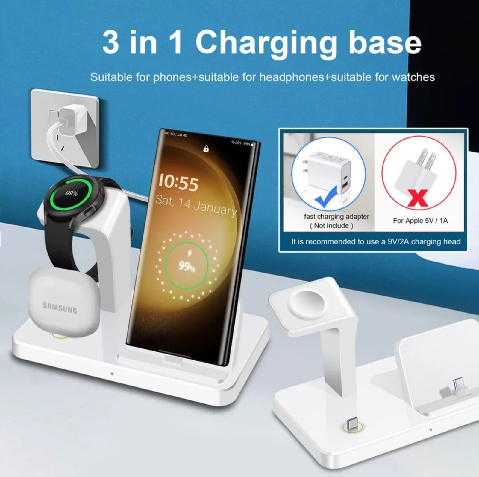 3-in-1 Apple Charging Dock - Thumbnail 2