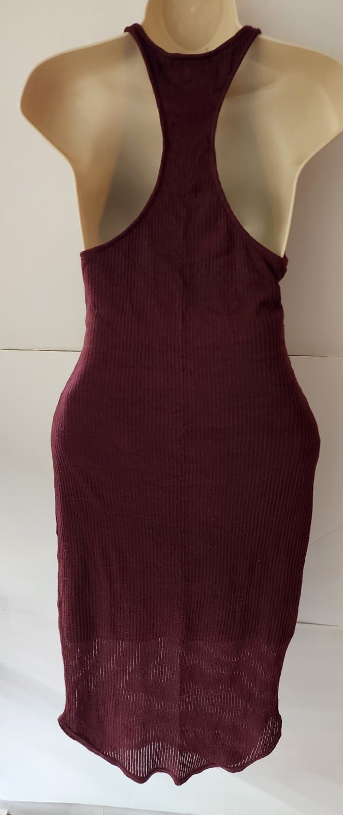 Burgundy dress szS by Sparkle & Fade - Thumbnail 4