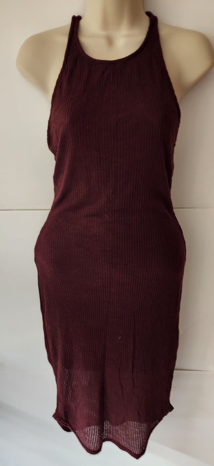 Burgundy dress szS by Sparkle & Fade - Thumbnail 3