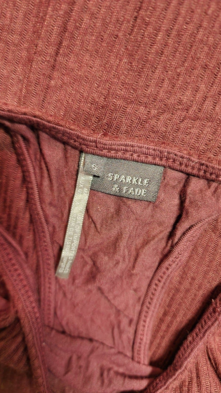 Burgundy dress szS by Sparkle & Fade - Thumbnail 7