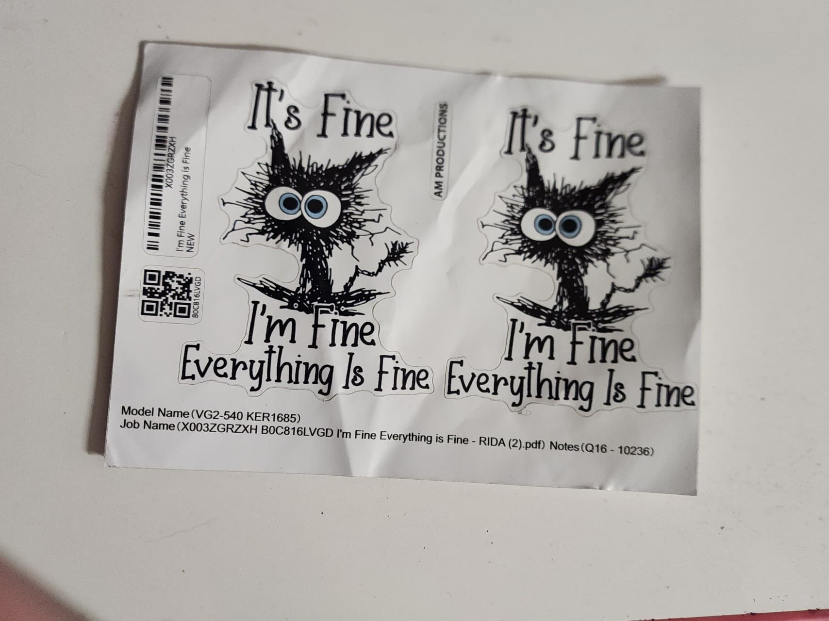 Everythings Fine Sticker - Thumbnail 2