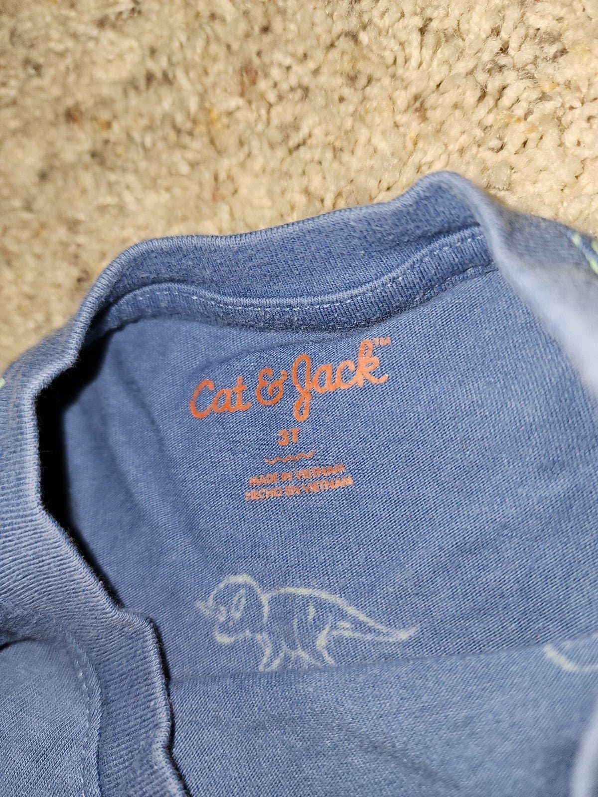 Boys cat jack Dinosaur shirt sz3t - Thumbnail 3