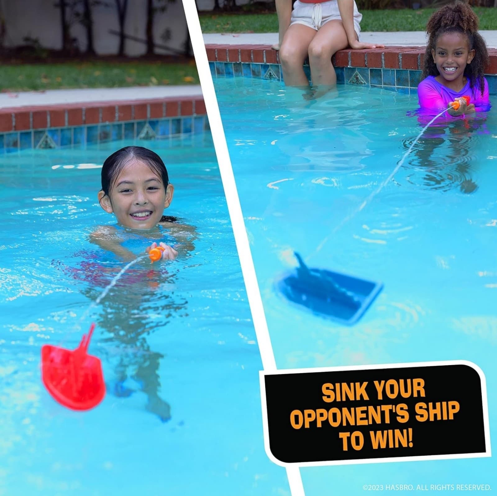 Battleship Splash Game – Backyard Water Toys for Outdoor Summer Fun - Thumbnail 2