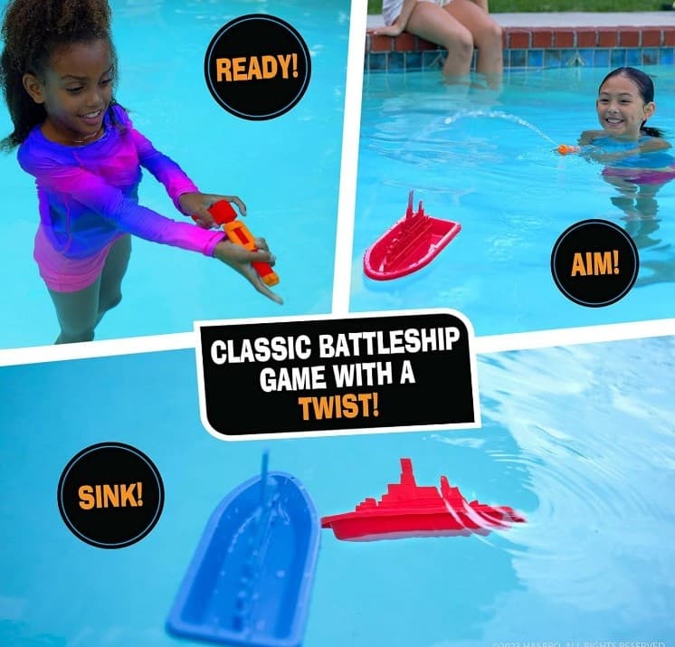 Battleship Splash Game – Backyard Water Toys for Outdoor Summer Fun - Thumbnail 5