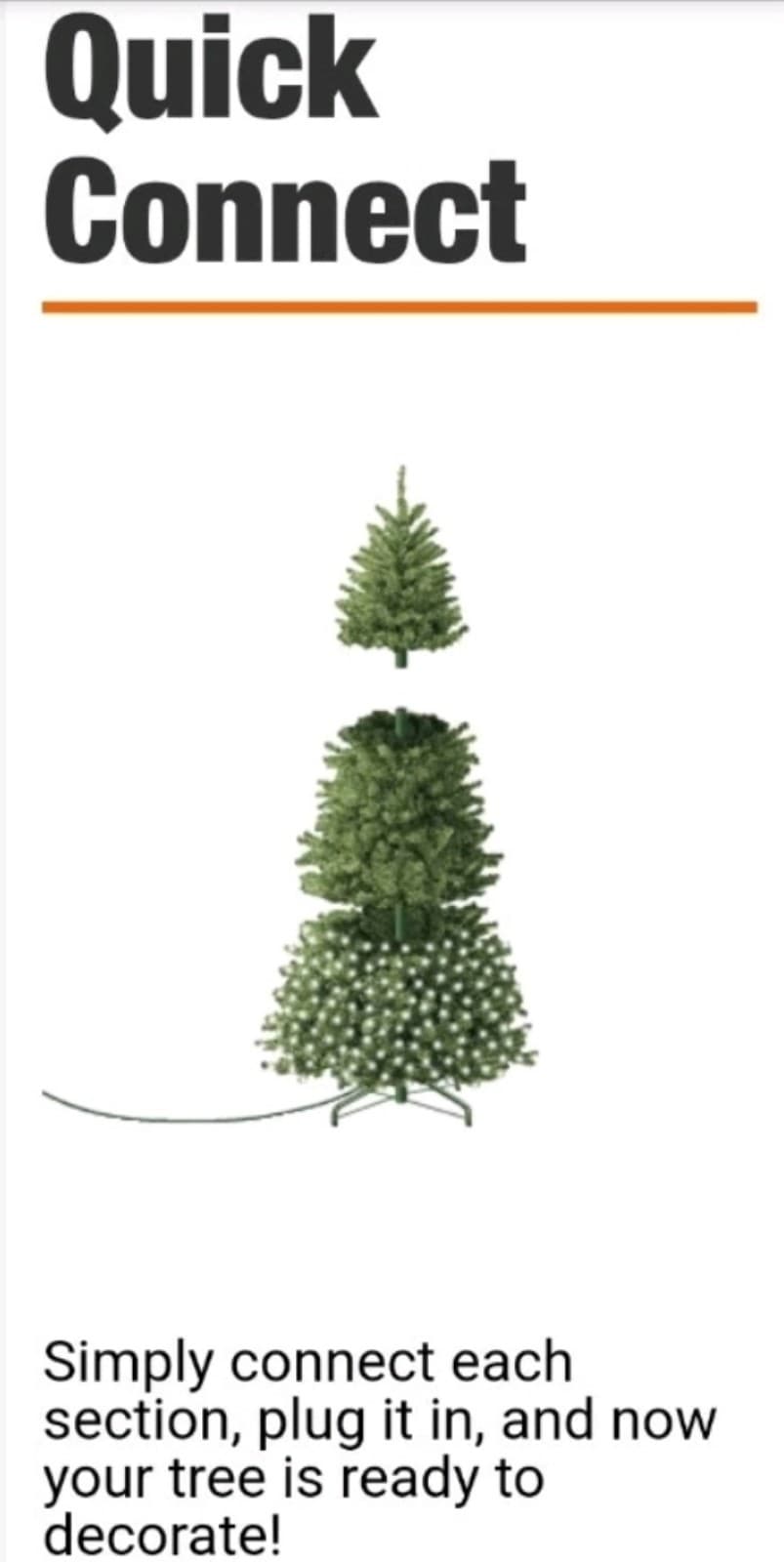 Sparkling Amelia Pine 7.5ft Christmas Tree by Home Accents - Thumbnail 4