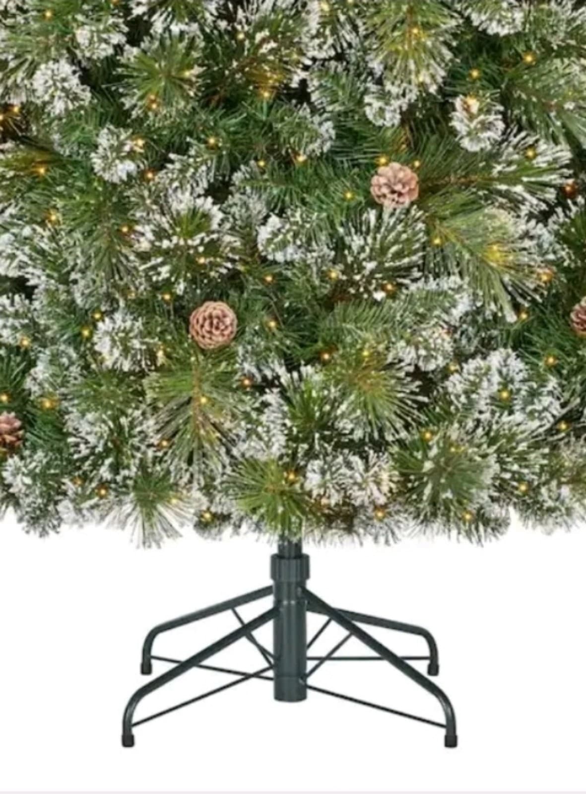 Sparkling Amelia Pine 7.5ft Christmas Tree by Home Accents - Thumbnail 2