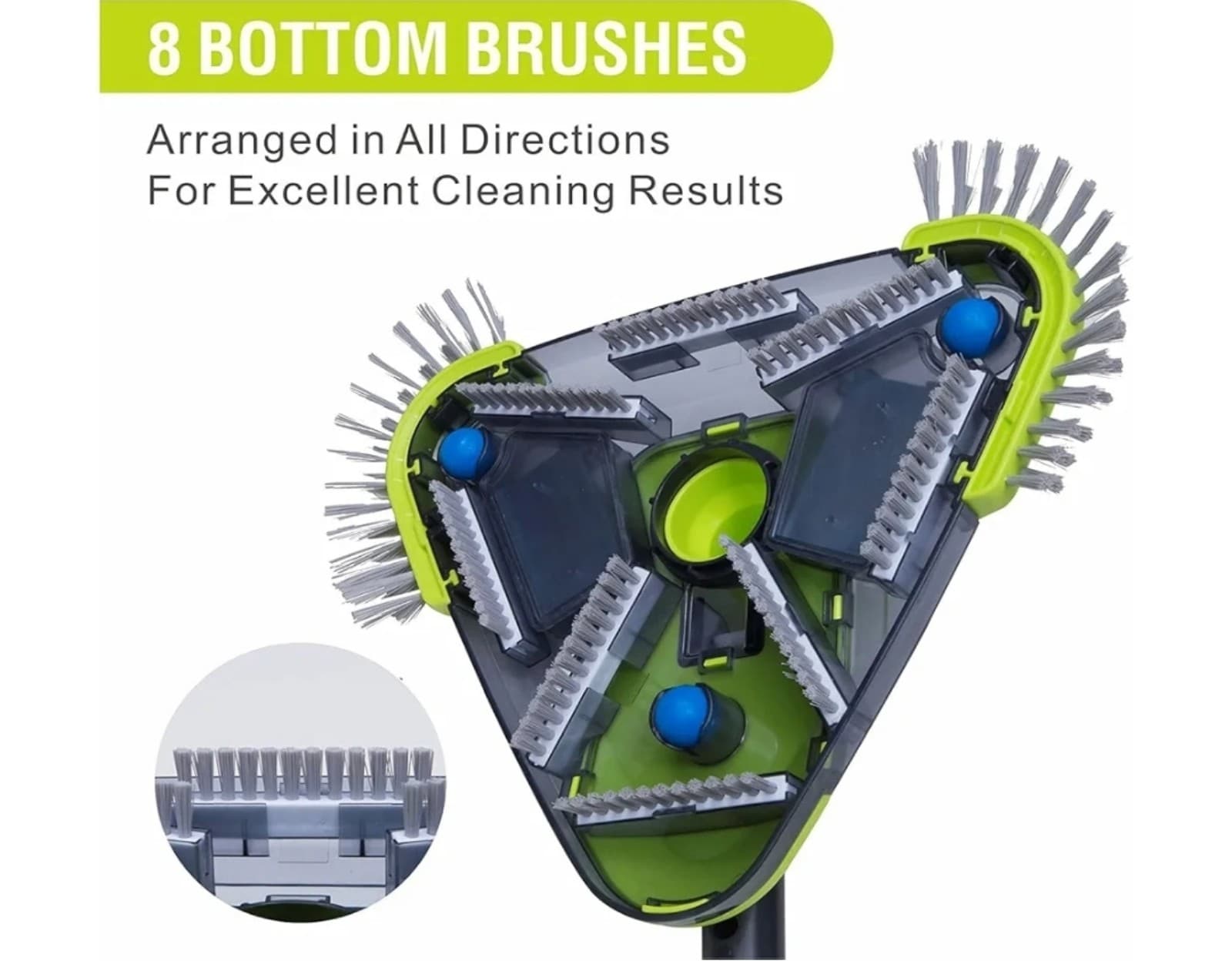 Pool Vacuum Head, Professional Pool Vacuum Head with Weighted Body & Triangle - Thumbnail 4