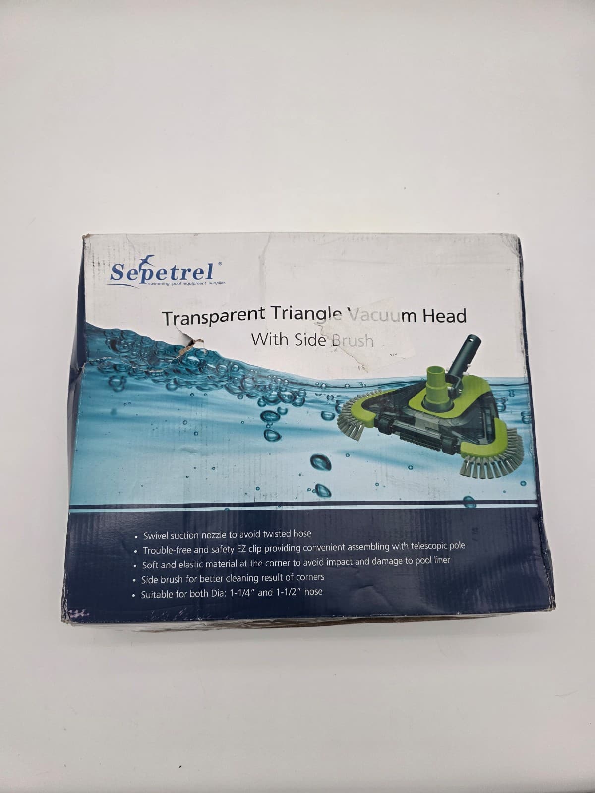 Pool Vacuum Head, Professional Pool Vacuum Head with Weighted Body & Triangle - Thumbnail 7