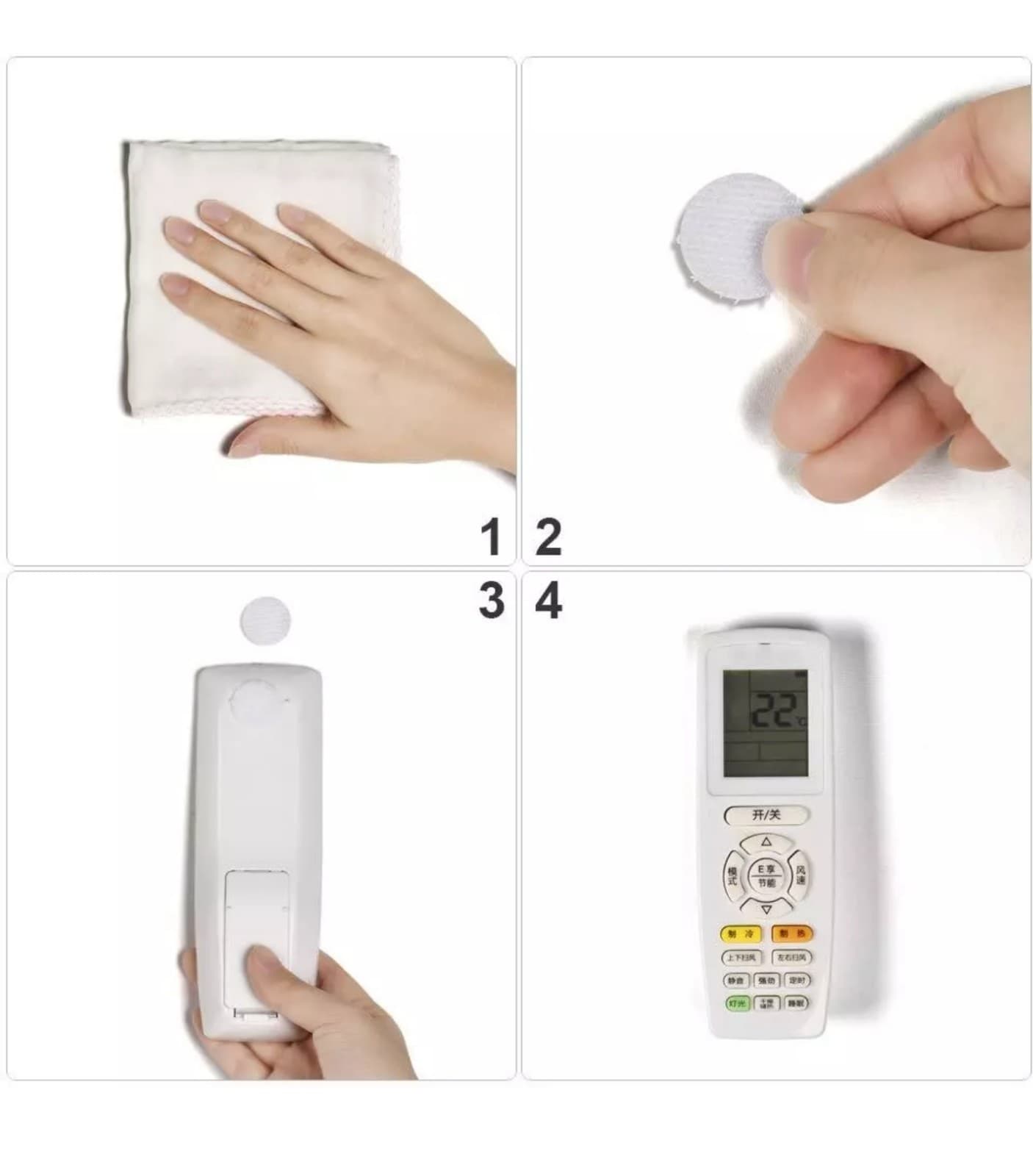 Self Adhesive Hook and Loop Dots, 500Pcs (250 Pair Set) 0.78 Inch - Thumbnail 7