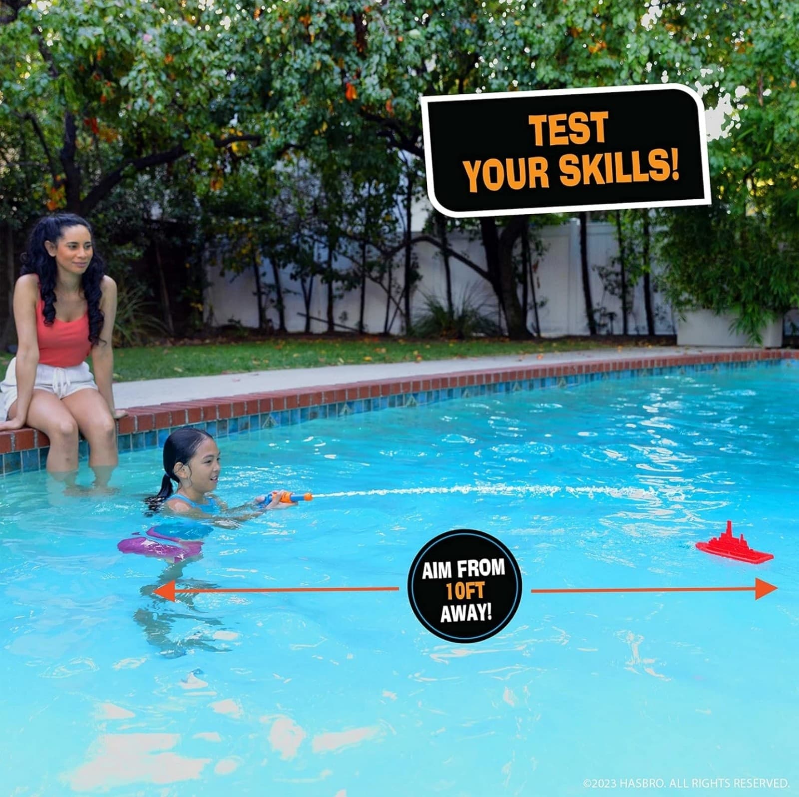 Battleship Splash Game – Backyard Water Toys for Outdoor Summer Fun - Thumbnail 3