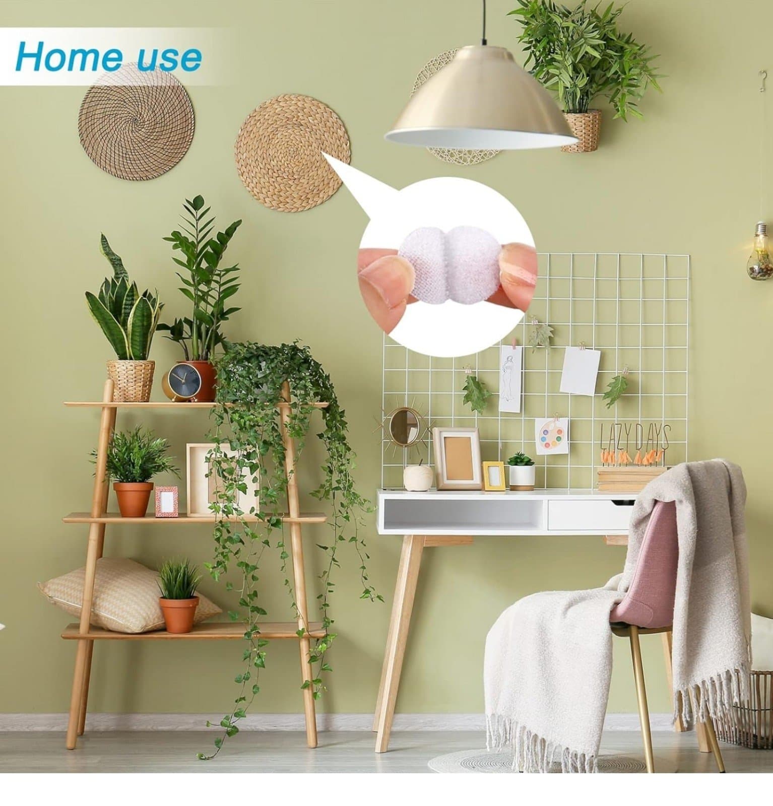 Self Adhesive Dots 2000pcs (1000 Pairs) 0.59" Diameter White Hook & Loop Dots Wa - Thumbnail 5