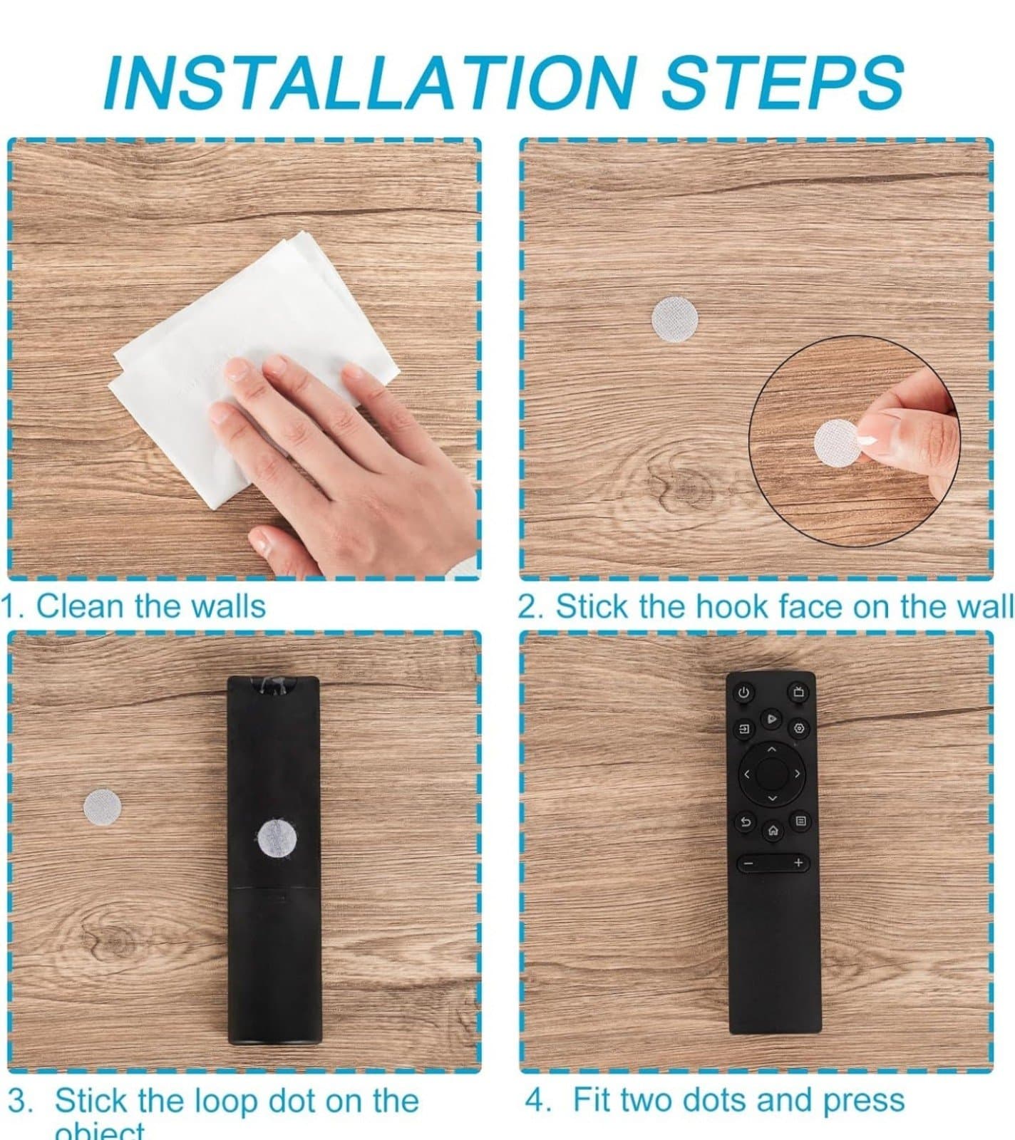 Self Adhesive Dots 2000pcs (1000 Pairs) 0.59" Diameter White Hook & Loop Dots Wa - Thumbnail 4