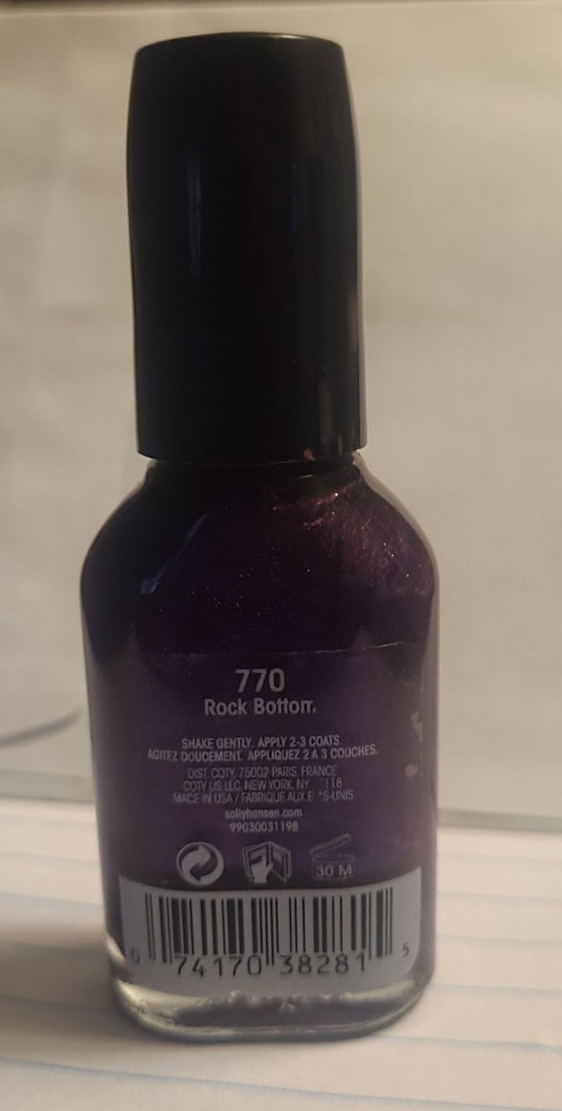 Sally Hansen Purple "Rock Bottom" Nail P - Thumbnail 2