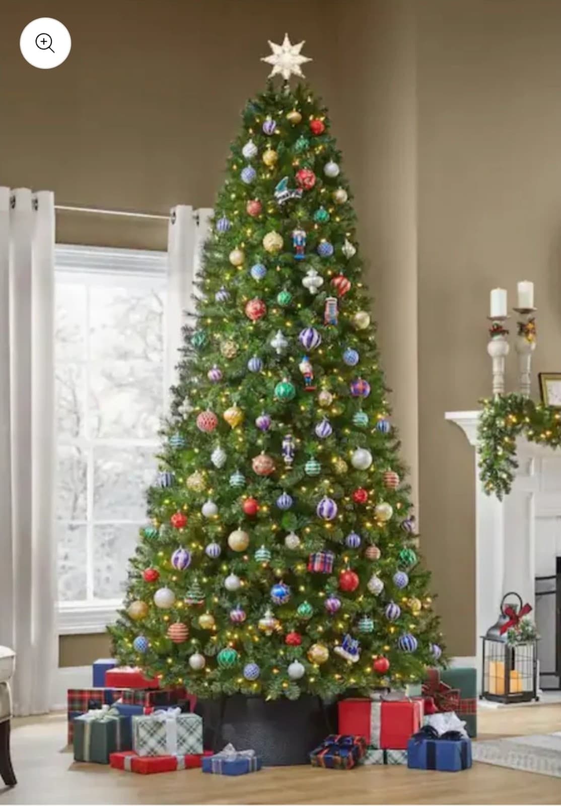 Wesley Long Needle Pine 9ft LED Pre-Lit Tree - Thumbnail 3