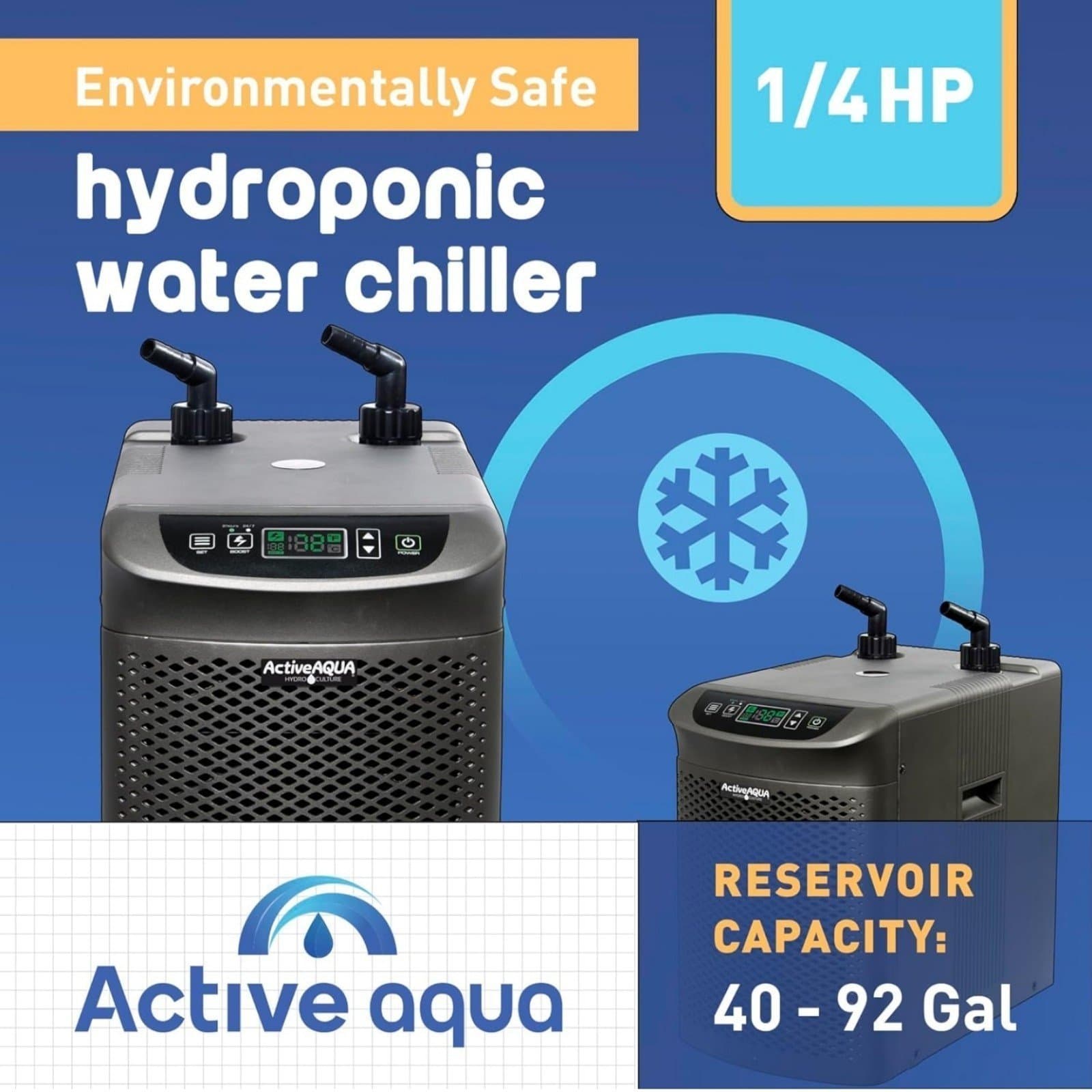 Hydroponic Water Chiller Cooling System, 1/4 HP, Rated BTU per hour: 3,010 D1018 - Thumbnail 2