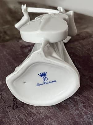 Dresden Porcelain Figurine From Germany, titled 'Angel Musician with Cello' - Thumbnail 6