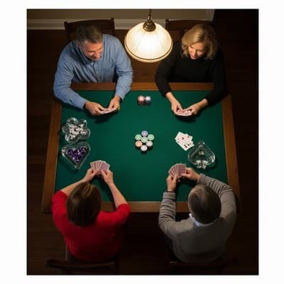 Vintage Arnolfo Di Cambio Crystal Lead Poker Shapes. Made in Germany. Stamped - Thumbnail 4