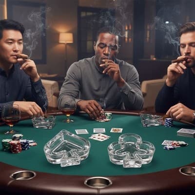 Vintage Arnolfo Di Cambio Crystal Lead Poker Shapes. Made in Germany. Stamped - Thumbnail 5