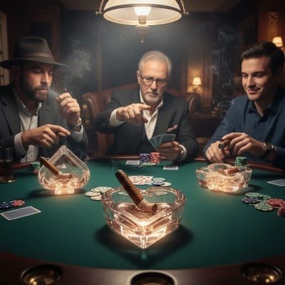 Vintage Arnolfo Di Cambio Crystal Lead Poker Shapes. Made in Germany. Stamped - Thumbnail 7