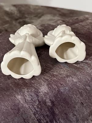 White ceramic angel figurines (set of two) - Thumbnail 5
