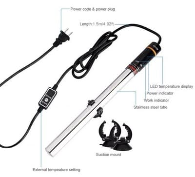 500w Anti Explosion Aquarium Heater With Alarm - Thumbnail 12