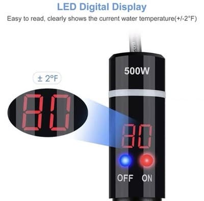 500w Anti Explosion Aquarium Heater With Alarm - Thumbnail 11