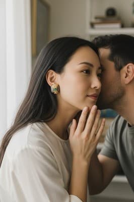 Vintage Y2K Gold Tone & Gunmetal Earrings Green Cabochon Rhinestone - Statement - Thumbnail 3