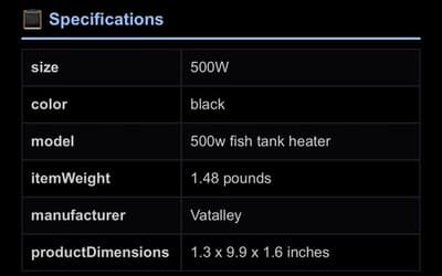 500w Anti Explosion Aquarium Heater With Alarm - Thumbnail 14