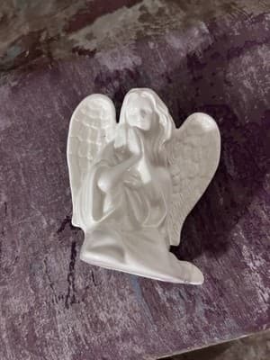 white ceramic angels figurines - Thumbnail 6
