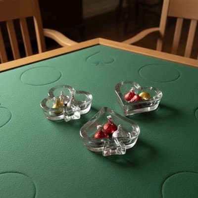 Vintage Arnolfo Di Cambio Crystal Lead Poker Shapes. Made in Germany. Stamped - Thumbnail 3