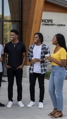 Men's Stainless Steel Cross Pendant Necklace, Silver Rolo Chain, 23.62in - Thumbnail 4