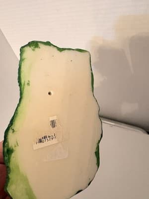 Lighthouse Figurine Hand Painted Black White Green Resin Nautical Sculpture - Thumbnail 4