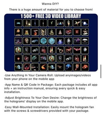 3d holographic fan - Unleash The Dragon Or Advertise Your Goods. So Cool! 😎 - Thumbnail 9