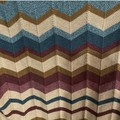 Alfred Dunner Chevron Knit Pullover Sweater Multicolor Size L NEW w/ tags $50 - Thumbnail 5