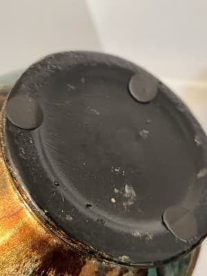 Multicolor Glass Vase Abstract Glossy Bulb Contemporary Decorative - Thumbnail 4