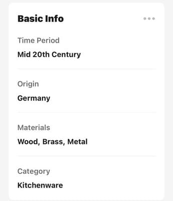 Vintage 1960s CAFFE Manual Burr Coffee Grinder Wood Brass Retro Hand Crank - Thumbnail 3
