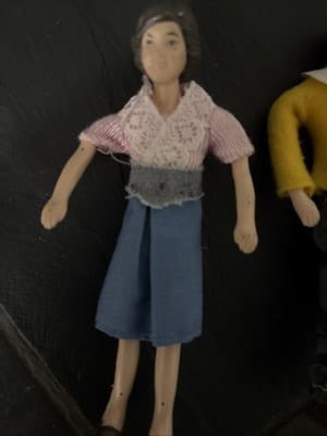 Vintage rare Marvel education Dolls, older Mom And Dad Authentic Stamped Backs - Thumbnail 3