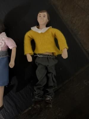 Vintage rare Marvel education Dolls, older Mom And Dad Authentic Stamped Backs - Thumbnail 2