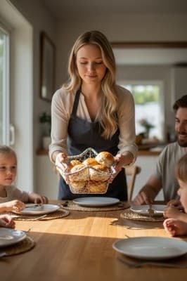Gorgeous Star Shaped Silver Wire Mesh Decorative Basket - Thumbnail 3