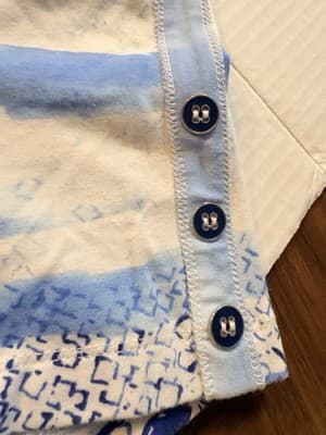 Alfred Dunner Blue Floral Knit Beaded from work to fun outings. Retails $45-65 - Thumbnail 4