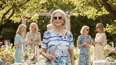 Alfred Dunner Blue Floral Knit Beaded from work to fun outings. Retails $45-65 - Thumbnail 8