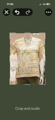 NEW Alfred Dunner Floral Stripe Sequin Square Neck Short Sleeve retails $45-65
