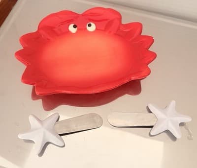 Lobster & Crab Table Setting. Lobster Serving, Crab Butter Dish, Utensil Bucket - Thumbnail 7