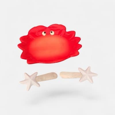 Lobster & Crab Table Setting. Lobster Serving, Crab Butter Dish, Utensil Bucket - Thumbnail 6