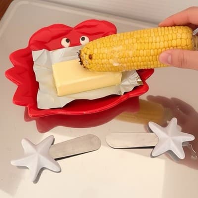 Lobster & Crab Table Setting. Lobster Serving, Crab Butter Dish, Utensil Bucket - Thumbnail 5