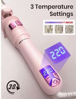 Curling Iron, LCD Temperature, Rotating - Thumbnail 5