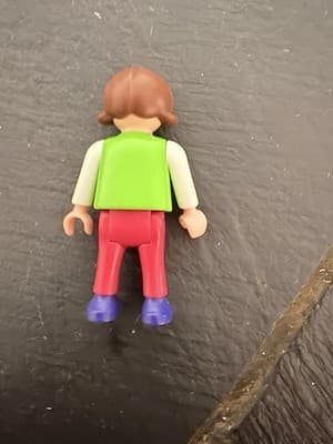 Playmobil Vintage Girl Female Child Green White Pink Brown Hair Victorian Kid - Thumbnail 2